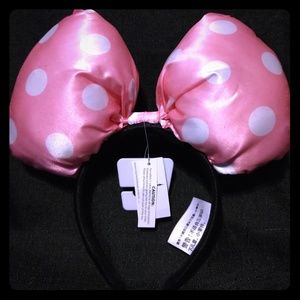 Disney Parks Minnie Mouse Bow Shimmer Headband - P